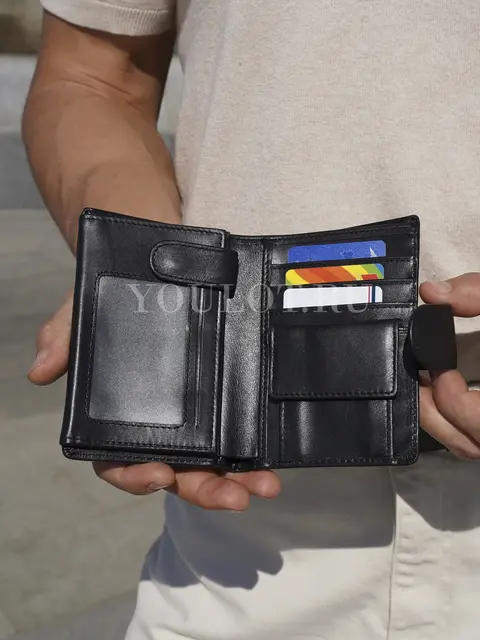 Мужское портмоне Briefcase 9050 BL из натуральной кожи