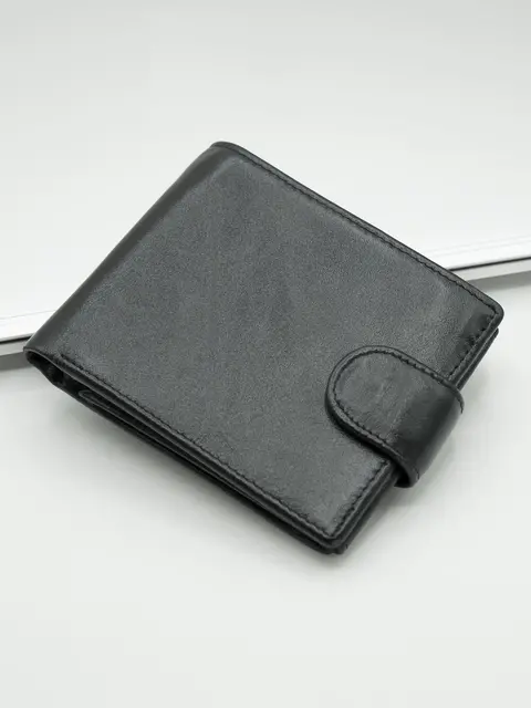 Недорогой мужской кошелек Briefcase 9051 из натуральной кожи для денег и карт