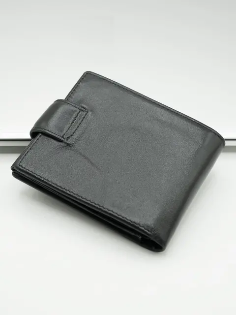 Недорогой мужской кошелек Briefcase 9051 из натуральной кожи для денег и карт