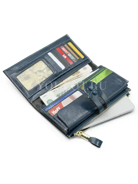 Женский кошелек с продуманной системой хранения карт Briefcase TP-193-2 синий
