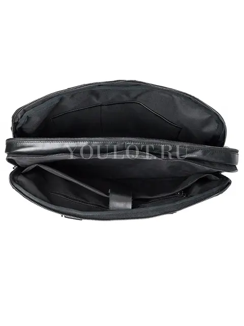 Мужской кожаный портфель Briefcase СМ1\Г BLACK (1) для документов и ноутбука