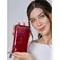 Женский кошелек для телефона, карт, денег Briefcase из натуральной кожи красный 8236 Red