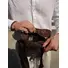 Мужская сумка через плечо кожаная Ruff Ryder 84400 с клапаном коричневая