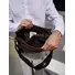 Сумка мужская через плечо для документов Ruff Ryder RR 84547 D.BROWN A4 кожаная Old Money