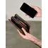Клатч мужской Briefcase 1003 с двумя молниями из натуральной кожи, кошелек - портмоне