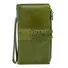 Женский кошелек из кожи Briefcase C2156 для денег и документов зеленый
