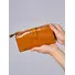 Вместительный кожаный кошелек для женщин с монетницей и молнией Briefcase 8236 хаки