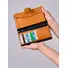 Вместительный кожаный кошелек для женщин с монетницей и молнией Briefcase 8236 хаки