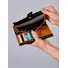 Вместительный кожаный кошелек для женщин с монетницей и молнией Briefcase 8236 хаки