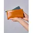 Вместительный кожаный кошелек для женщин с монетницей и молнией Briefcase 8236 хаки