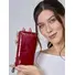 Женский кошелек для телефона, денег и карт Briefcase из натуральной кожи красный 8236